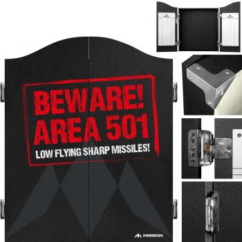 Wooden Cabinet Printed Area 501 Beware